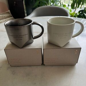STARBUCKS RESERVE ROASTERY NEW YORK BEVEL MUG SET-  BRAND NEW WITH FREE SHIPPING